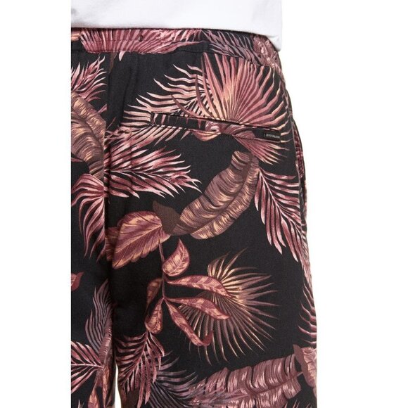 Scotch & Soda Mens Black Pink Tropical Mid Length Beach Board Shorts Sz 36 New - Picture 4 of 13